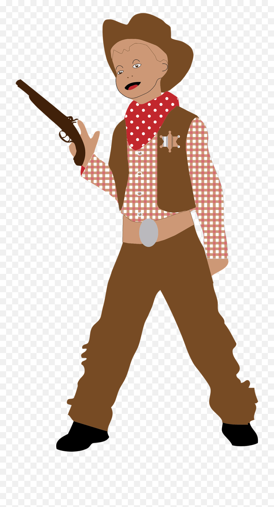 Cowboy Kid Clipart Free Download Transparent Png Creazilla - Cowboy Emoji,Kid Clipart