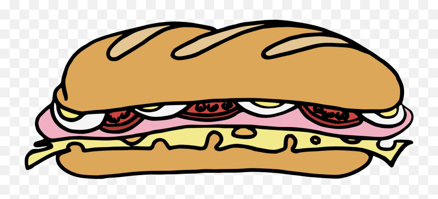 Sandwich Clip Art Free Clipart Images - Clipart Sub Sandwich Png Emoji,Sandwich Clipart