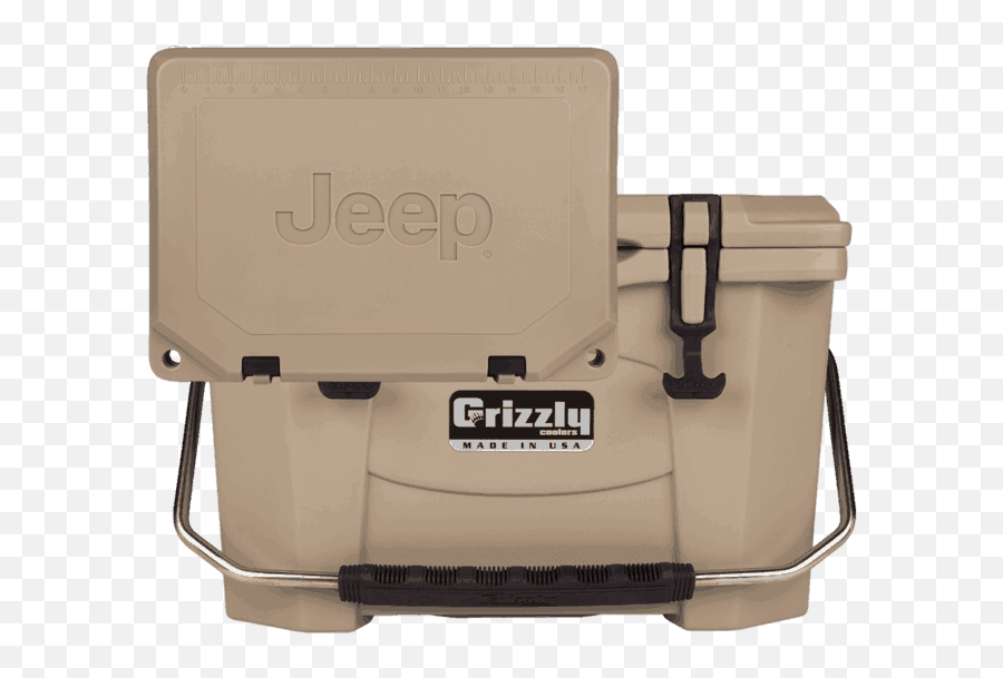 Custom Jeep Logo Cooler - Grizzly Coolers Emoji,Jeep Logo