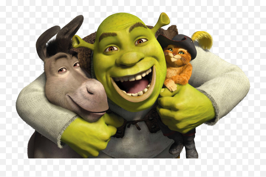 Shrek Edible Image Cake Topper - Shrek Puss And Donkey Emoji,Shrek Png