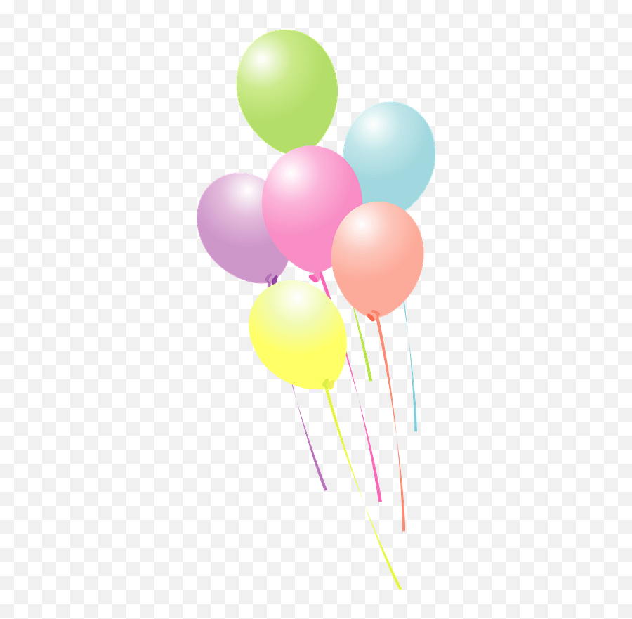 Rainbow Of Balloons Clipart Free Download Transparent Png Emoji,Pink Balloon Clipart