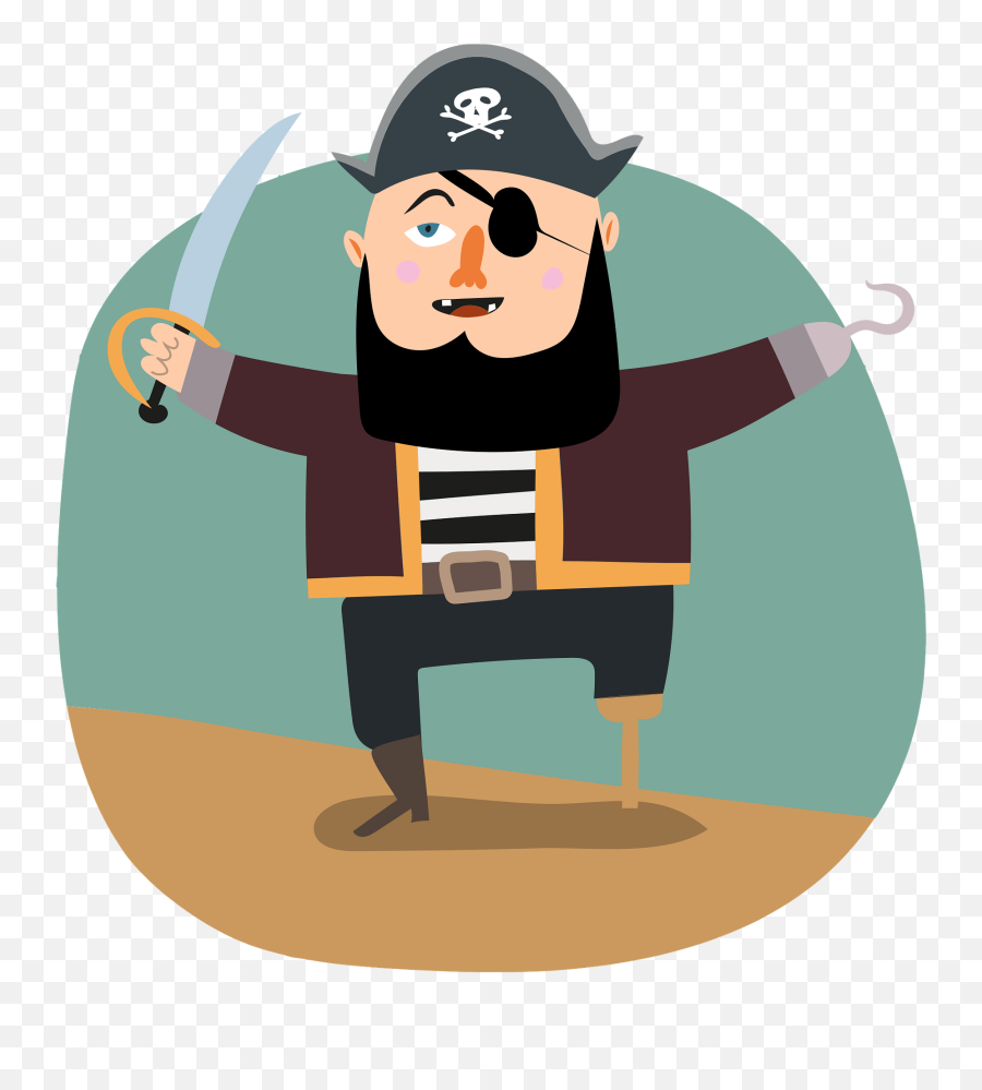 Pirate Clipart Free Download Transparent Png Creazilla Emoji,Eye Patch Clipart