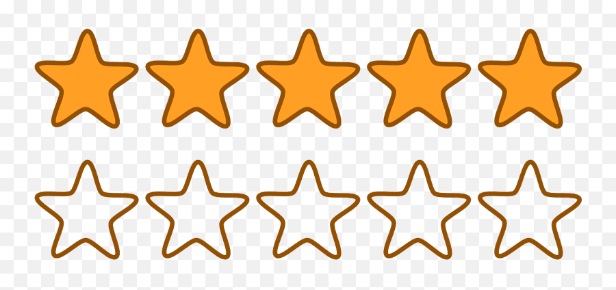 5 Stars Clipart - Transparent Rating Star Icon Emoji,Stars Clipart