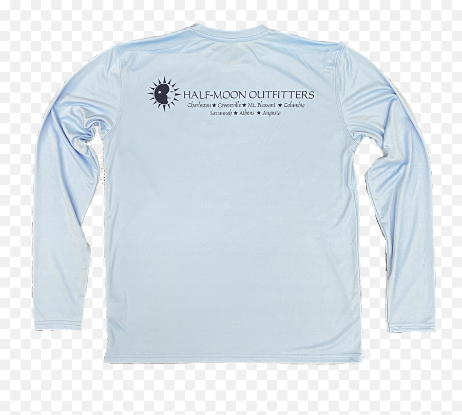 Vapor Sun Protection Long Sleeve T - Shirt U2013 Halfmoon Outfitters Emoji,Half Sun Png