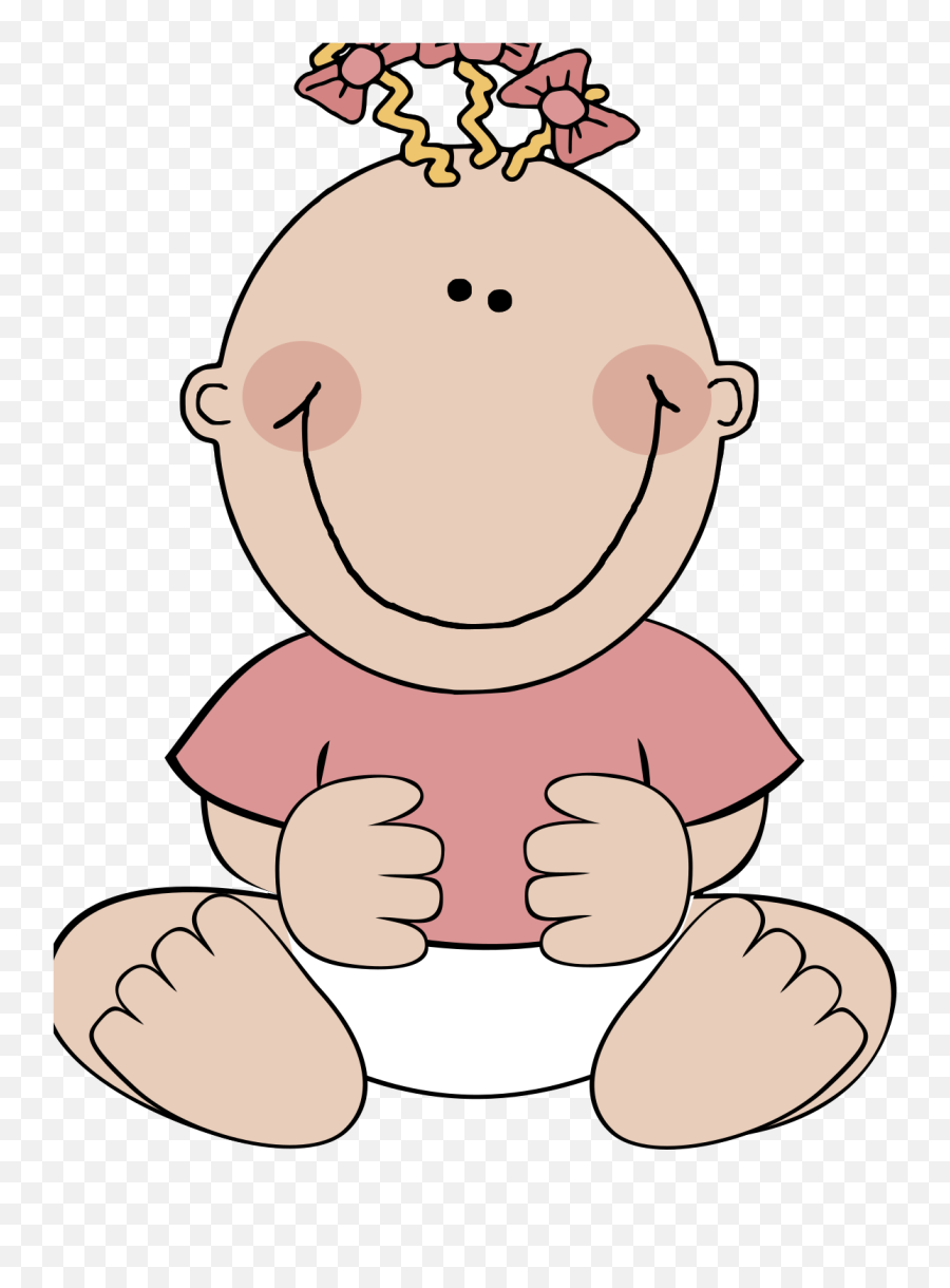 Baby Girl Svg Vector Baby Girl Clip Art - Svg Clipart Child Emoji,Baby Girl Clipart