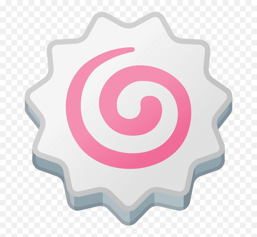 Fish Cake With Swirl Emoji Clipart Free Download - Spiral,Swirls Clipart