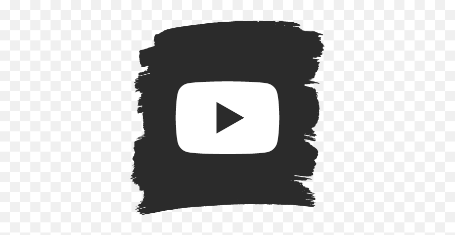 Brushy Black Youtube Graphic - Youtube Logos Free Graphics Dot Emoji,Black And White Youtube Logo