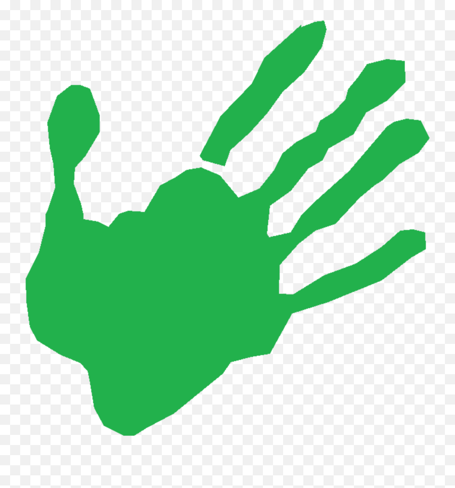 Praying Hands Clip Art - Handprint Kids Png Download 1879 Green Handprint No Background Emoji,Praying Hands Clipart