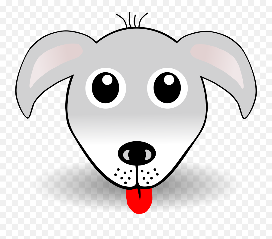 Dog Face Clipart - Draw A Funny Dog Face Emoji,Dog Face Clipart