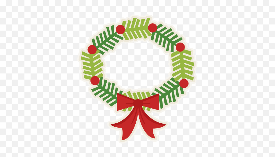 Cricut Christmas Wreath Svg - Christmas Cute Wreath Clipart Emoji,Christmas Wreath Clipart
