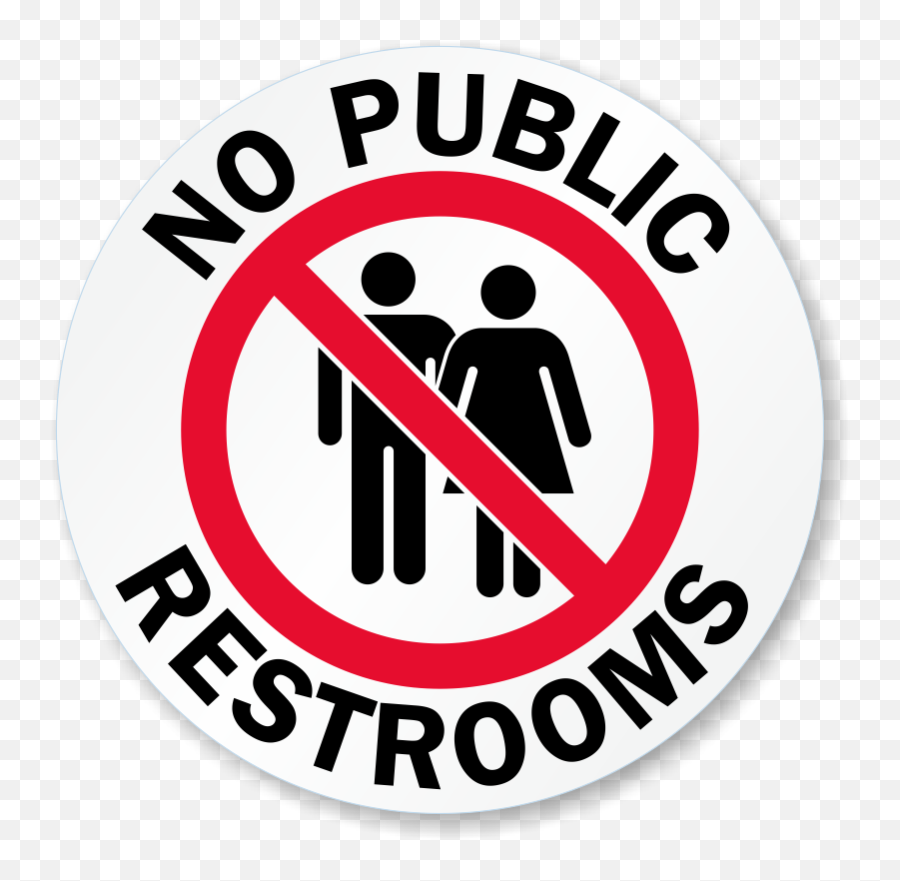 No Public Restroom Signs - Palace Emoji,Bathroom Sign Png
