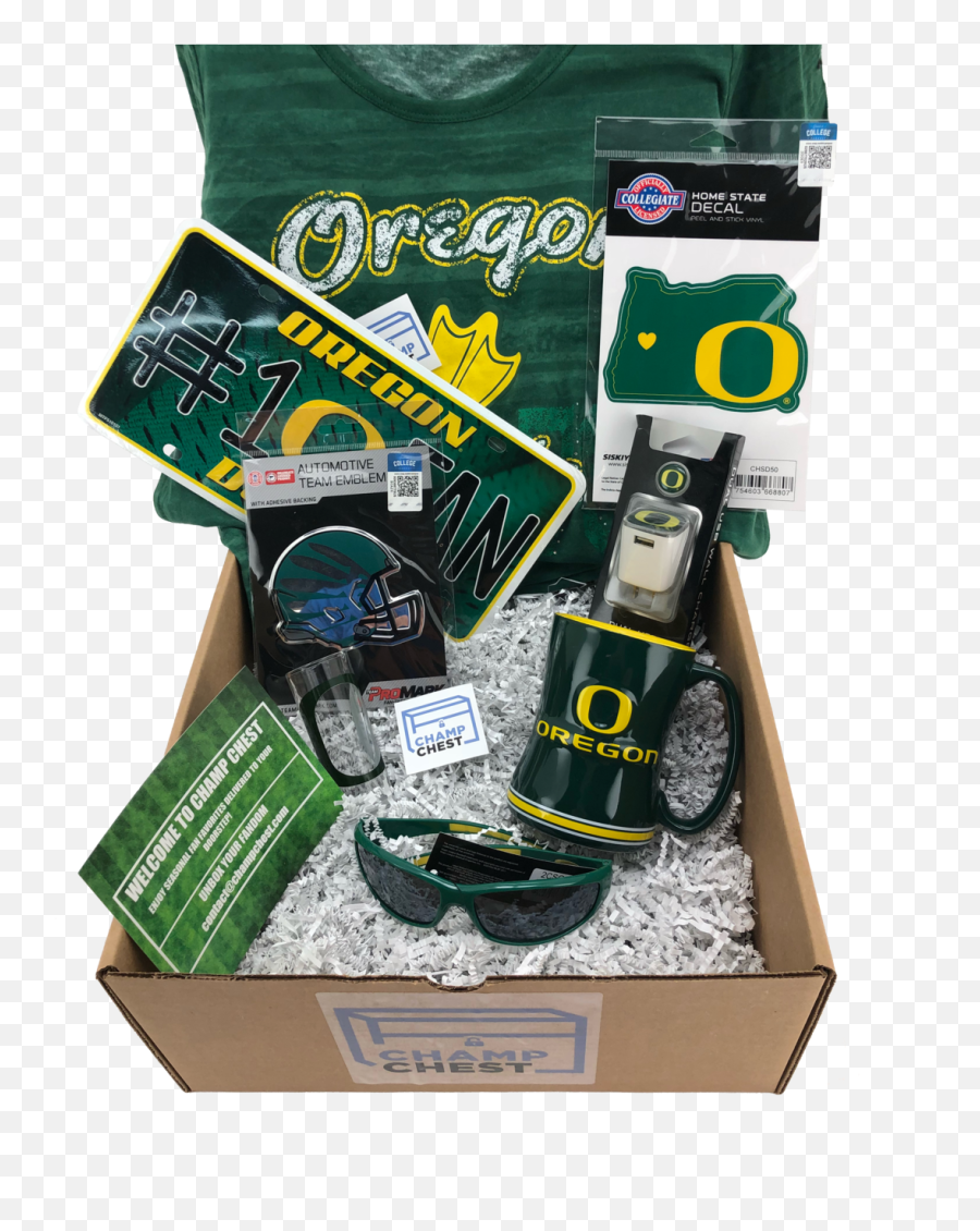 Oregon Ducks Champ Chest - Oregon Ducks Gift Box Emoji,Oregon Ducks Logo