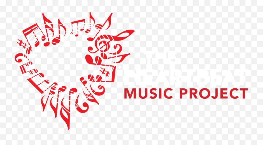 The Heartbeat Music Project - Design Related To Music Emoji,Heartbeat Logo