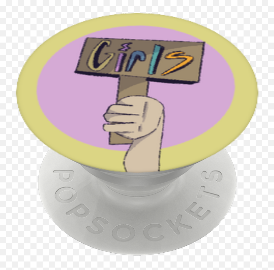Girl Empowerment Sign Popsockets - Circle Transparent Hammer Emoji,Bathroom Sign Clipart