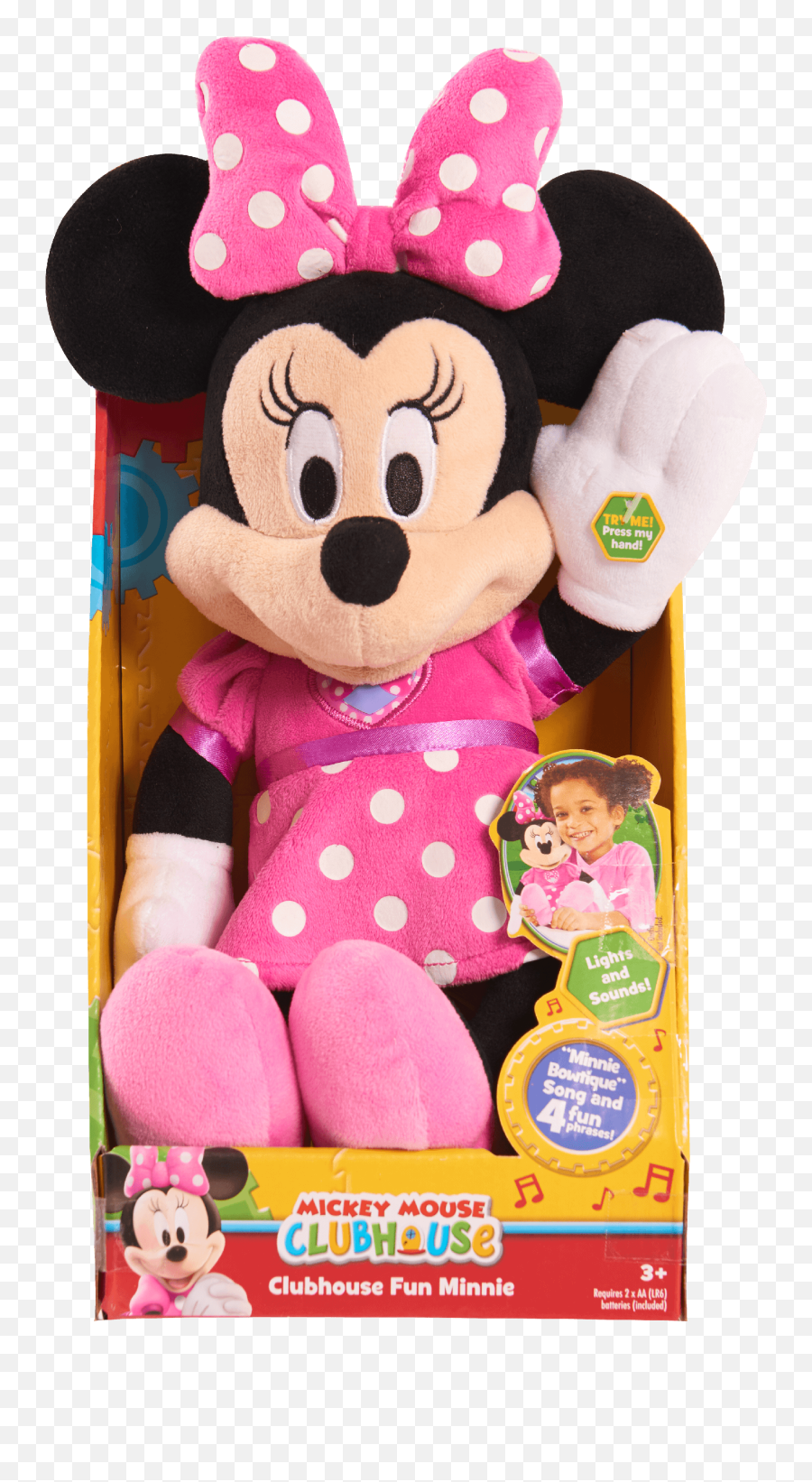 Mickey Mouse Clubhouse Fun Minnie Mouse Bowtique 11 Plush - Mickey Mouse Clubhouse Toys Emoji,Mickey Mouse Club Logo