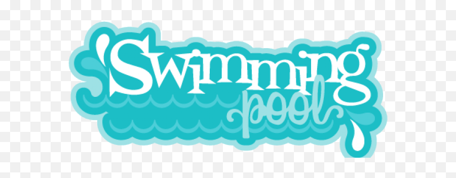 Swimming Pool Word Png Transparent Png - Horizontal Emoji,Pool Clipart