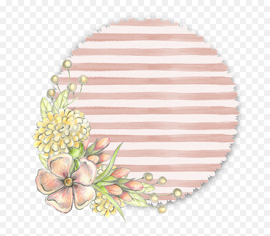Download Floral Flower Pink Tag Soft Pastel Stripe - Coming Is Better Than What Has Gone Emoji,Certificate Seal Png