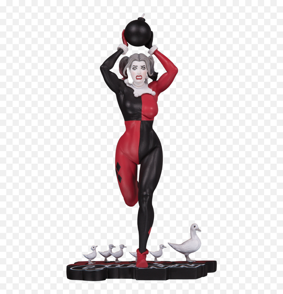 Dc Comics Harley Quinn Statue Emoji,Harley Quin Logo