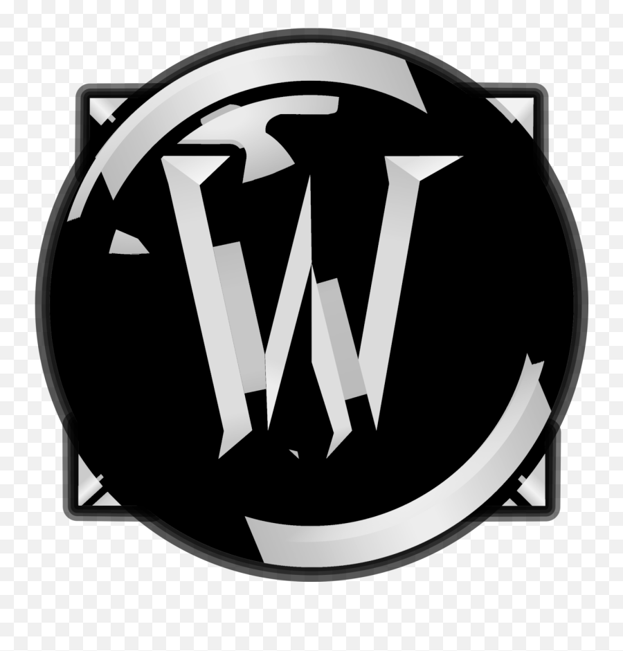 World Of Warcraft Logo Black And White - Automotive Decal Emoji,World Of Warcraft Logo
