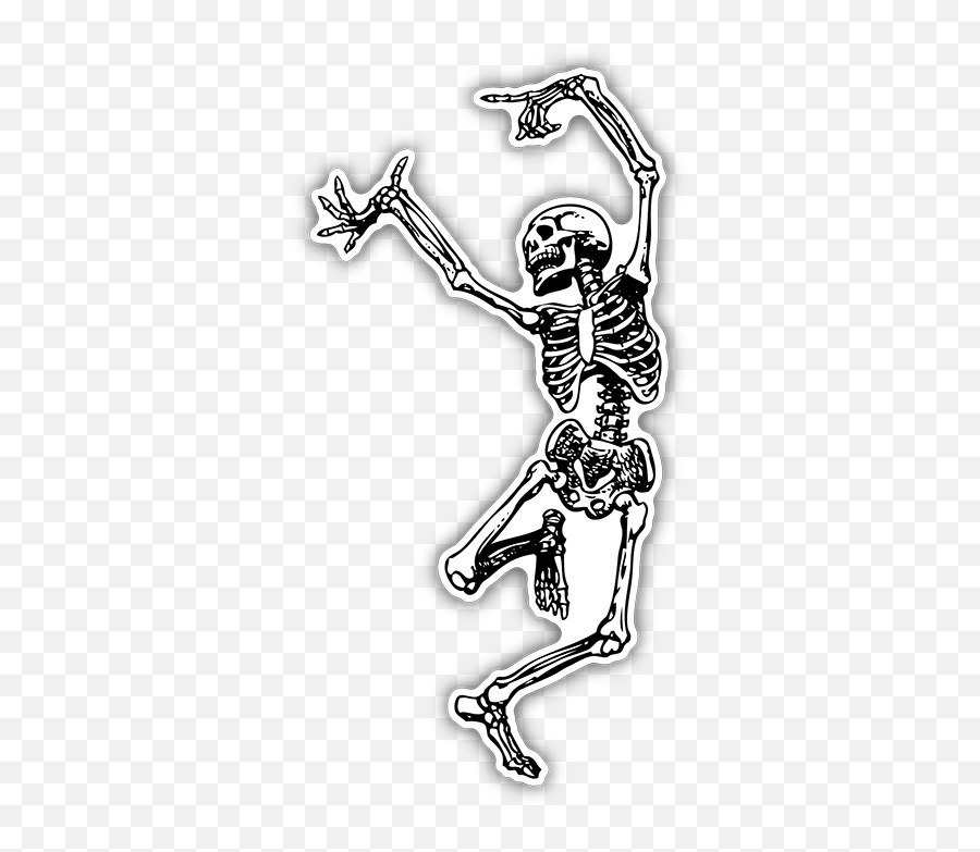 Dancing Skeleton Vector Png Download Emoji,Dancing Skeleton Png