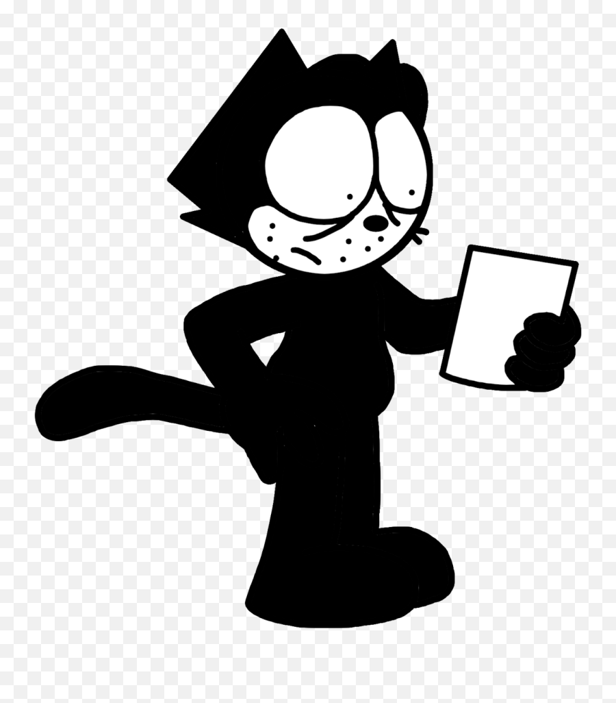Free Download Cartoon Clipart Felix The Cat Mickey - Cartoon Emoji,Mickey Clipart Black And White