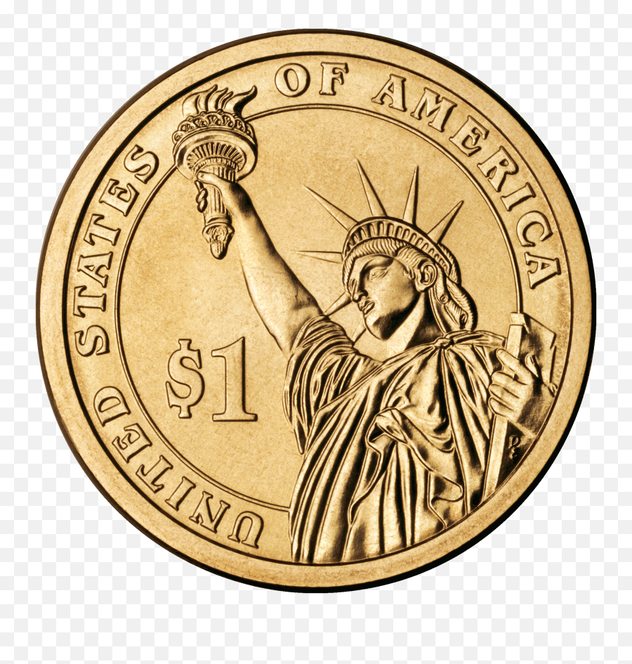 Dollar Coin Clipart Transparent Images U2013 Free Png Images - George Washington Coin Emoji,Coin Clipart