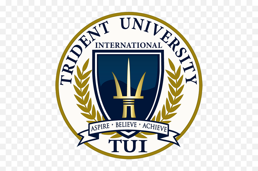 Download Emblem - Trident University International Full Emoji,Trident Png