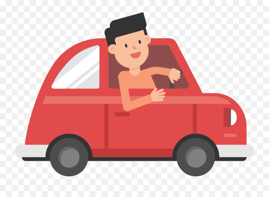 Fileman Driving Car Cartoon Vectorsvg - Wikimedia Commons Drive A Car Png Emoji,Cartoon Png