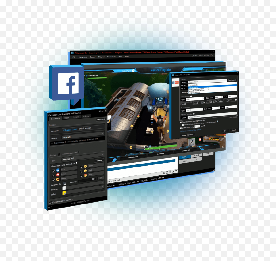How To Live Stream On Facebook Xsplit Blog Emoji,Facebook Angry Png