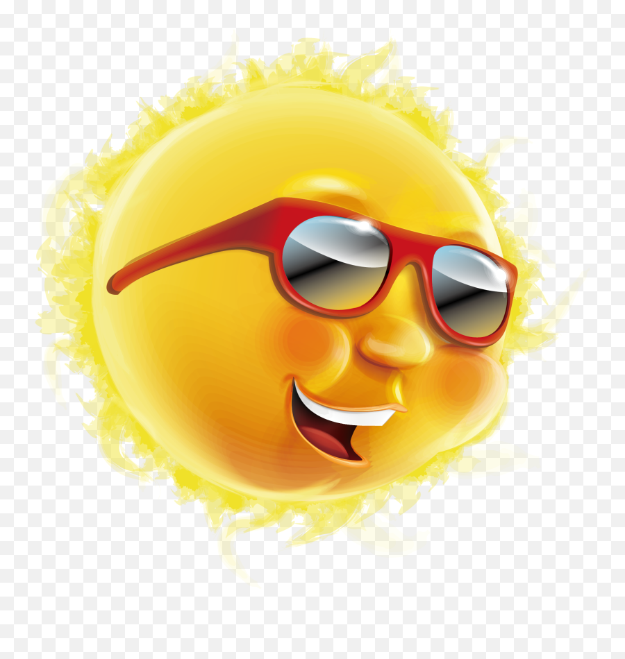 Download Wearing Sun Sunglasses Png Image High Quality - Happy Emoji,Sunglasses Png