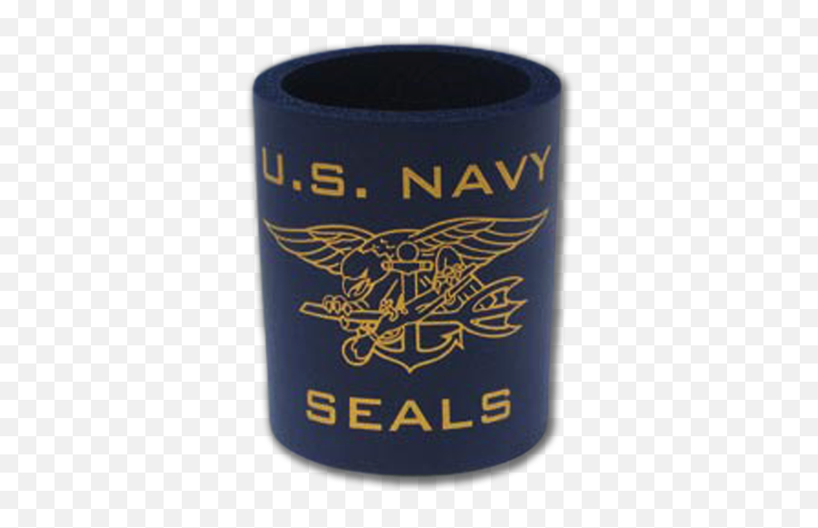 Us Navy Seals Koozie With Trident - Cylinder Emoji,Navy Seals Logo