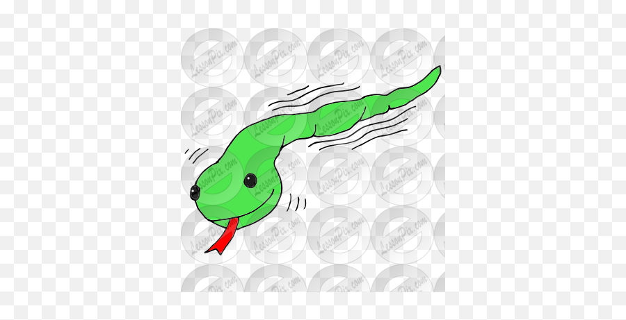 Vibrating Snake Picture For Classroom Therapy Use - Great Smooth Green Snake Emoji,Snake Clipart