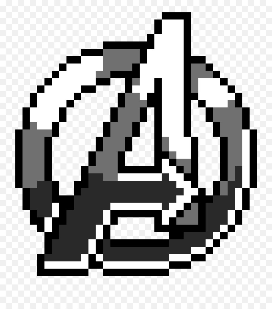 Avengers Pixel Art Maker - Bügelperlen Vorlagen Avengers Logo Emoji,Avenger Logo