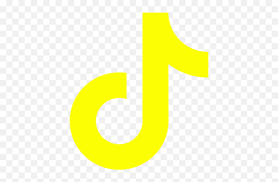 Yellow Tiktok Icon - Free Yellow Social Icons Logo Tik Tok Yellow Icon Emoji,Facetime Logo Aesthetic