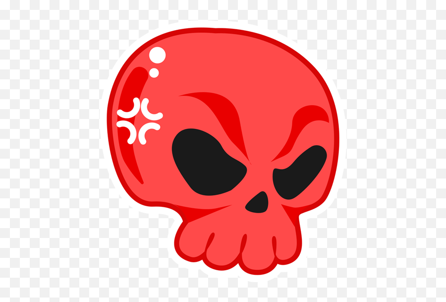 Skull Emoji Evil Sticker - Red Skull Emoji,Skull Emoji Png