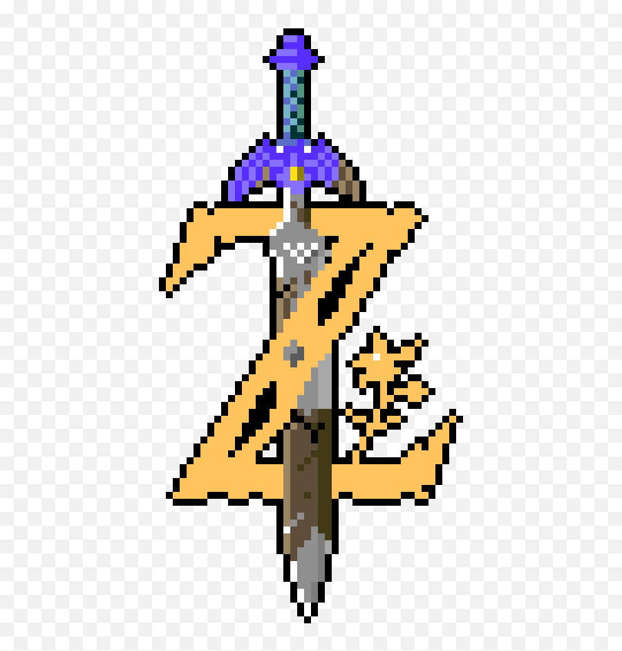 Zelda Pixel Art Maker - Zelda Pixel Art Maker Emoji,Zelda Logo
