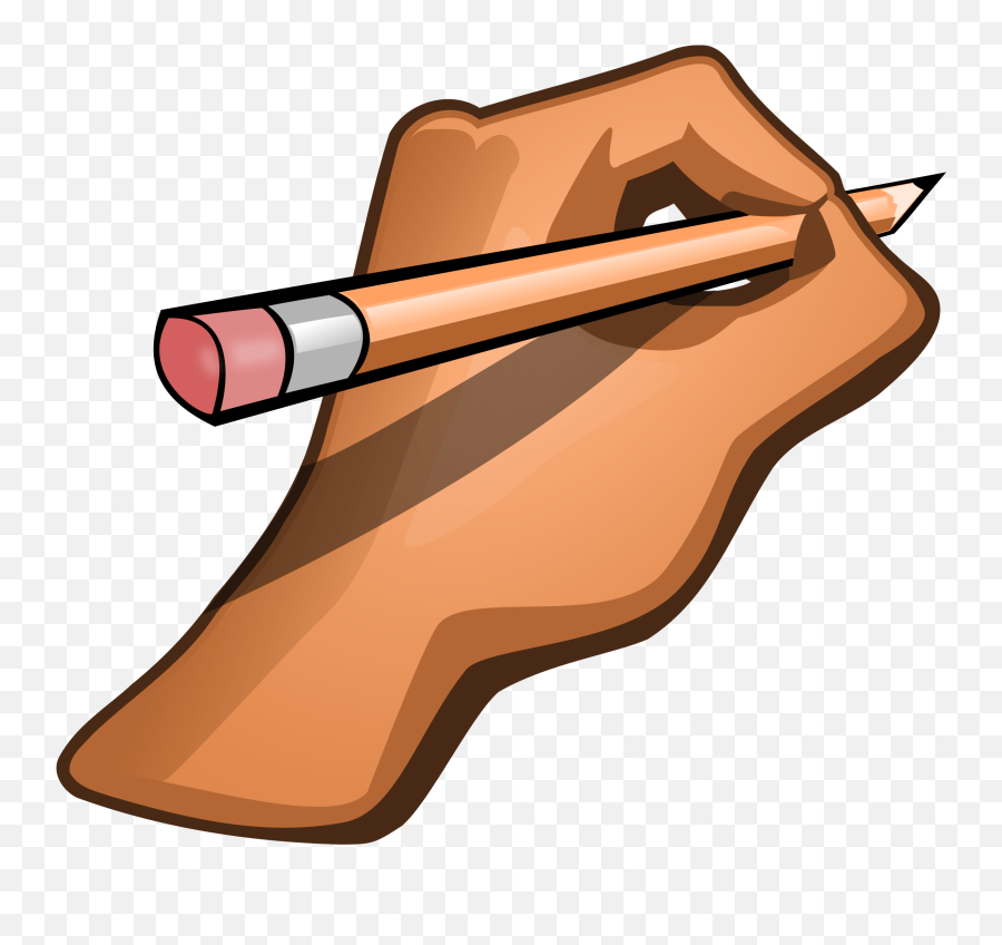 Pencil Cliparts Many Interesting In - Hand With Pencil Transparent Background Hand With Pencil Clipart Emoji,Pencil Clipart