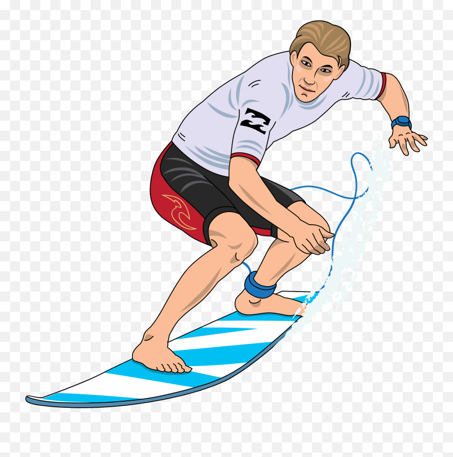 Surfing Clipart - Clipart Person On Surf Board Emoji,Surfing Clipart