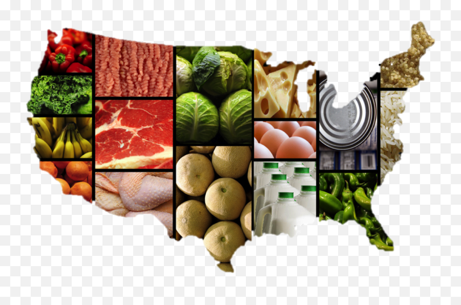 Food Us Map Food Png Transparent Background Free Download - Us Map With Junk Food Emoji,Us Map Png