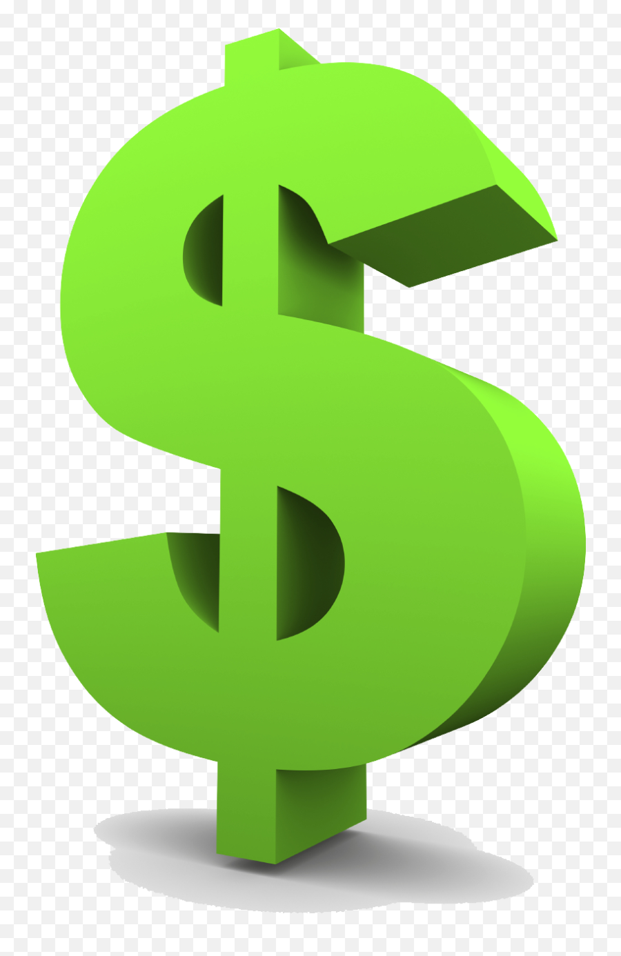 Download Green Dollar Symbol Png - Clip Art Transparent Background Money Sign Emoji,Dollar Sign Clipart