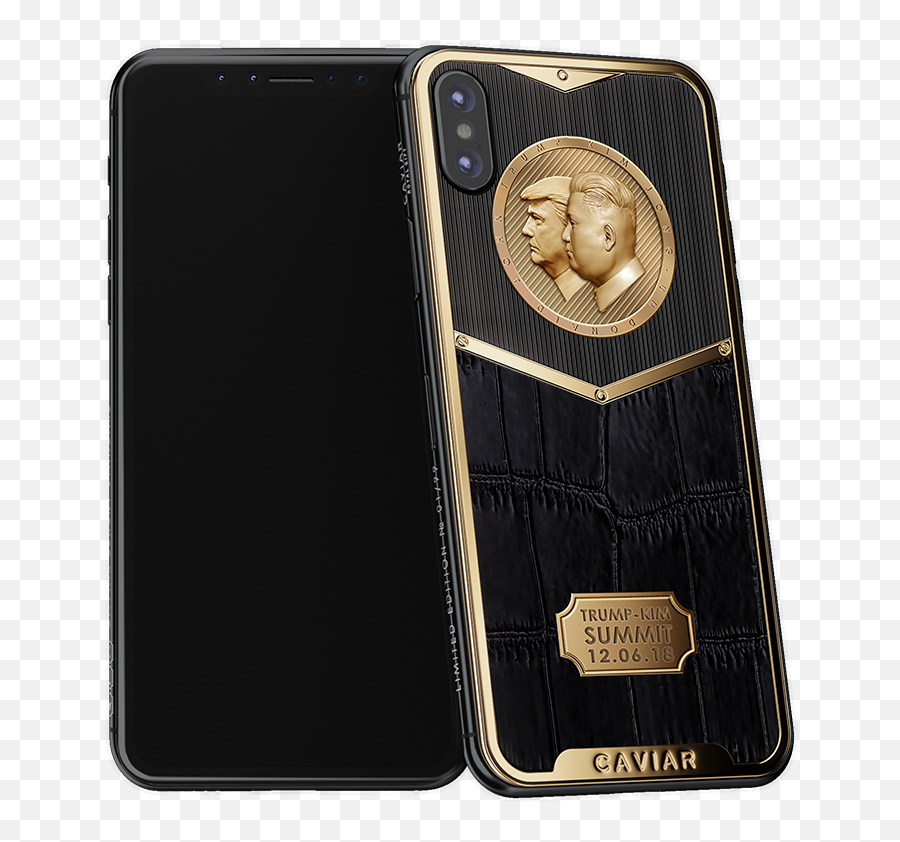 Buy Caviar Iphone X Trump - Kim Summit Smartphone Emoji,Kim Jong Un Png