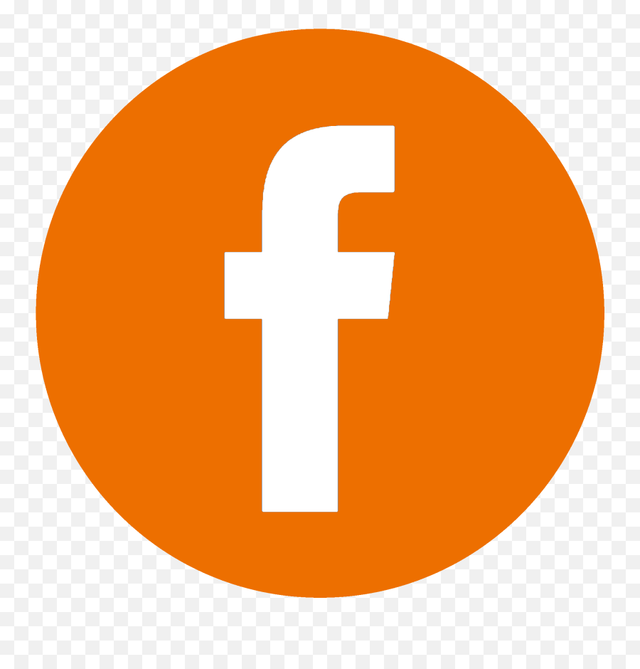 White Fb Icon Png Png - Fb Orange Png Transparent Emoji,Facebook Icon Png