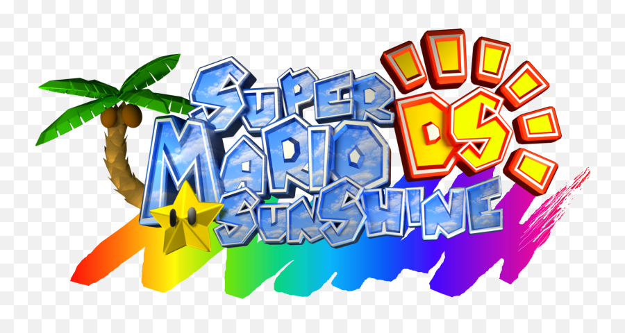 Super Mario Sunshine Logo Png - Super Mario Sunshine Ds Super Mario Sunshine Logp Png Emoji,Super Mario Logo