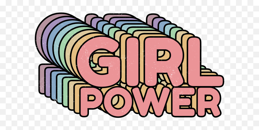 Girl Power Grl Pwr Retro Wall Clock By - Retro Girl Power Png Emoji,Girl Power Png