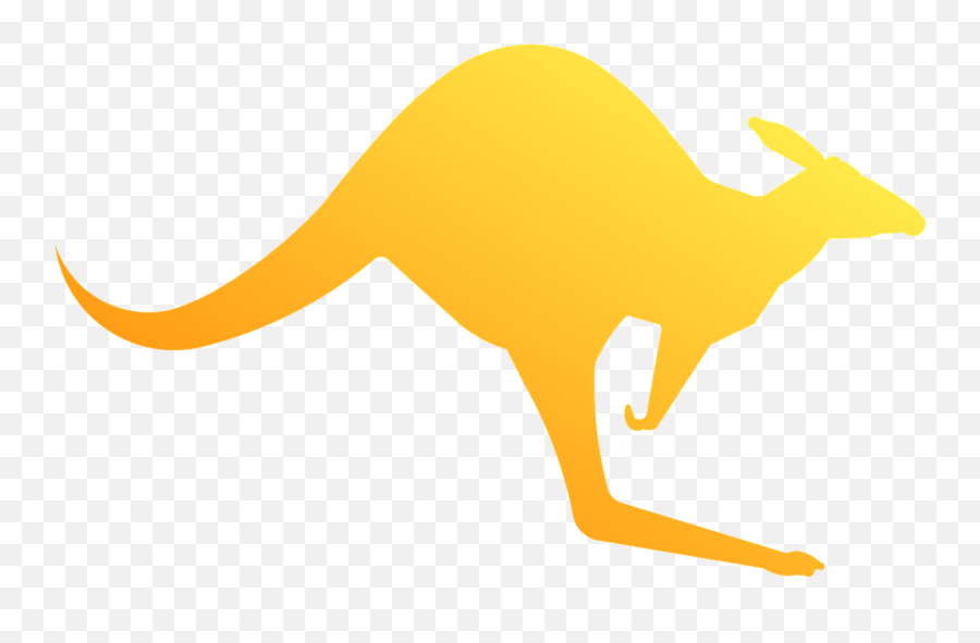 Kangaroo Clipart Person Australia Kangaroo Person Australia - Yellow Kangaroo Png Emoji,Kangaroo Clipart