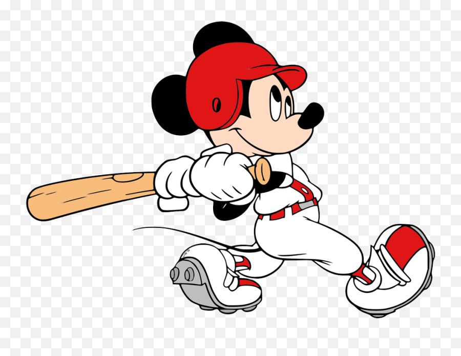 Disney Baseball Clip Art - Mickey Mouse Baseball Clipart Emoji,Baseball Clipart