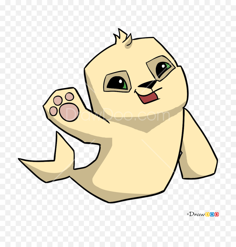 How To Draw Seal Animal Jam Emoji,Animal Jam Logo Transparent
