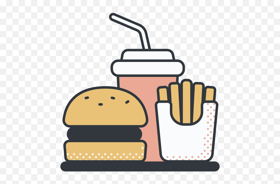 Burger - Free Food Icons Emoji,Burger And Fries Clipart