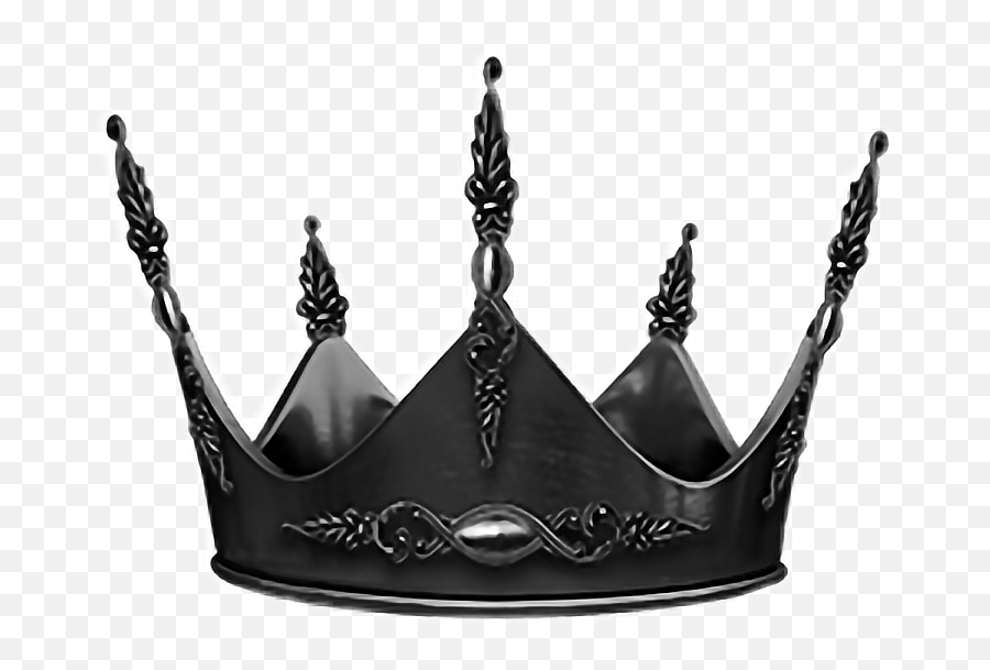 Crown Png Black And White - Evil Transparent Crown Crown Transparent Background Devil Crown Png Emoji,Crown Transparent