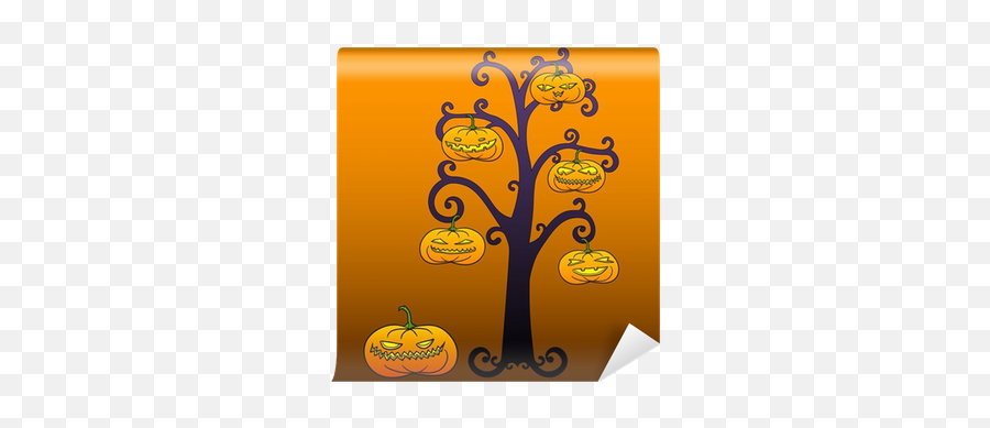 Halloween Tree Wall Mural U2022 Pixers - We Live To Change Emoji,Halloween Tree Png
